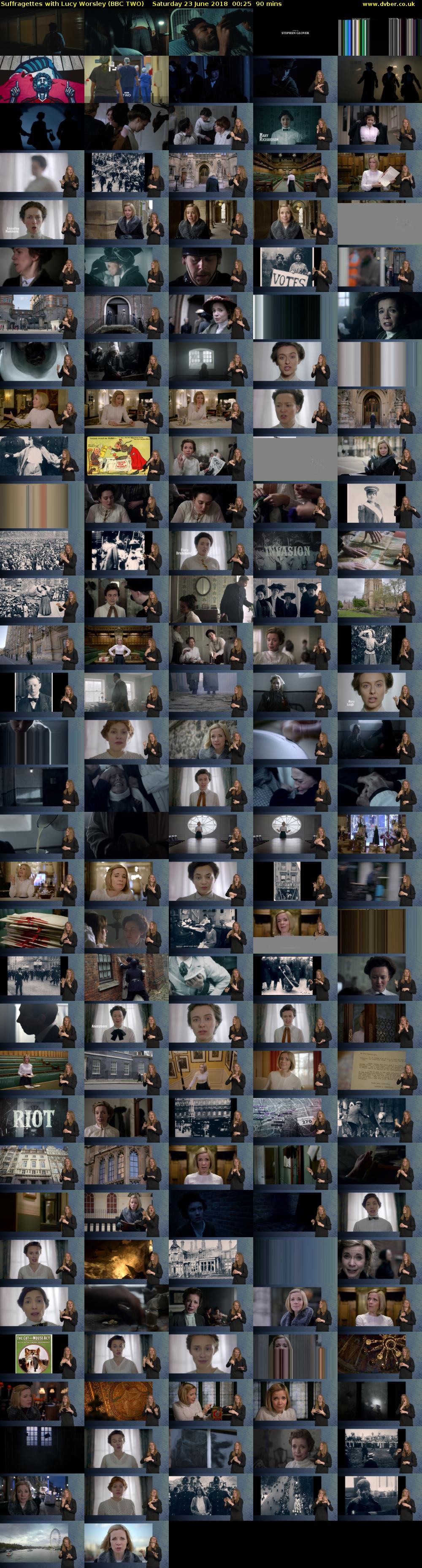 Suffragettes with Lucy Worsley (BBC TWO) Saturday 23 June 2018 00:25 - 01:55