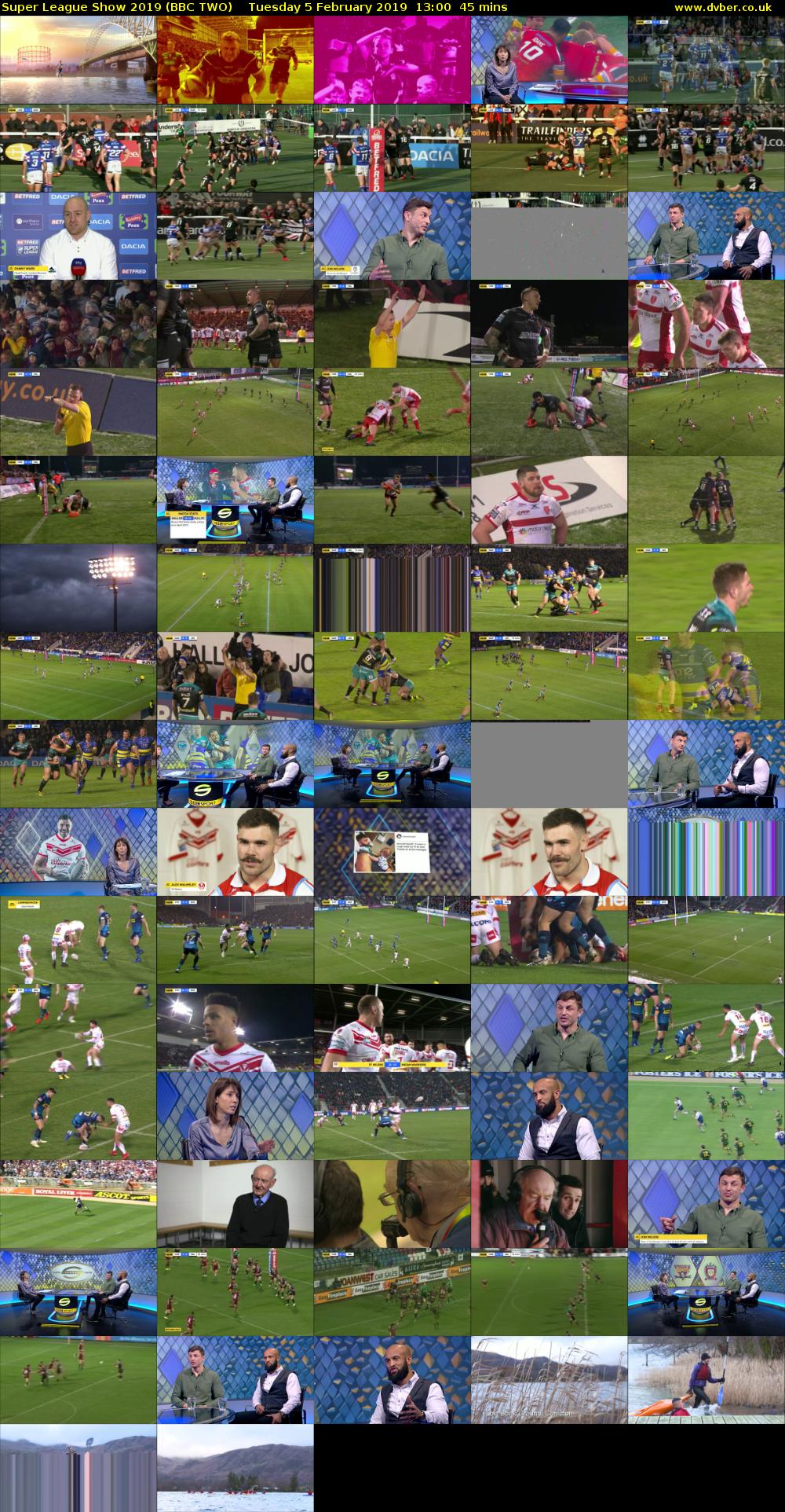 Super League Show 2019 (BBC TWO) Tuesday 5 February 2019 13:00 - 13:45