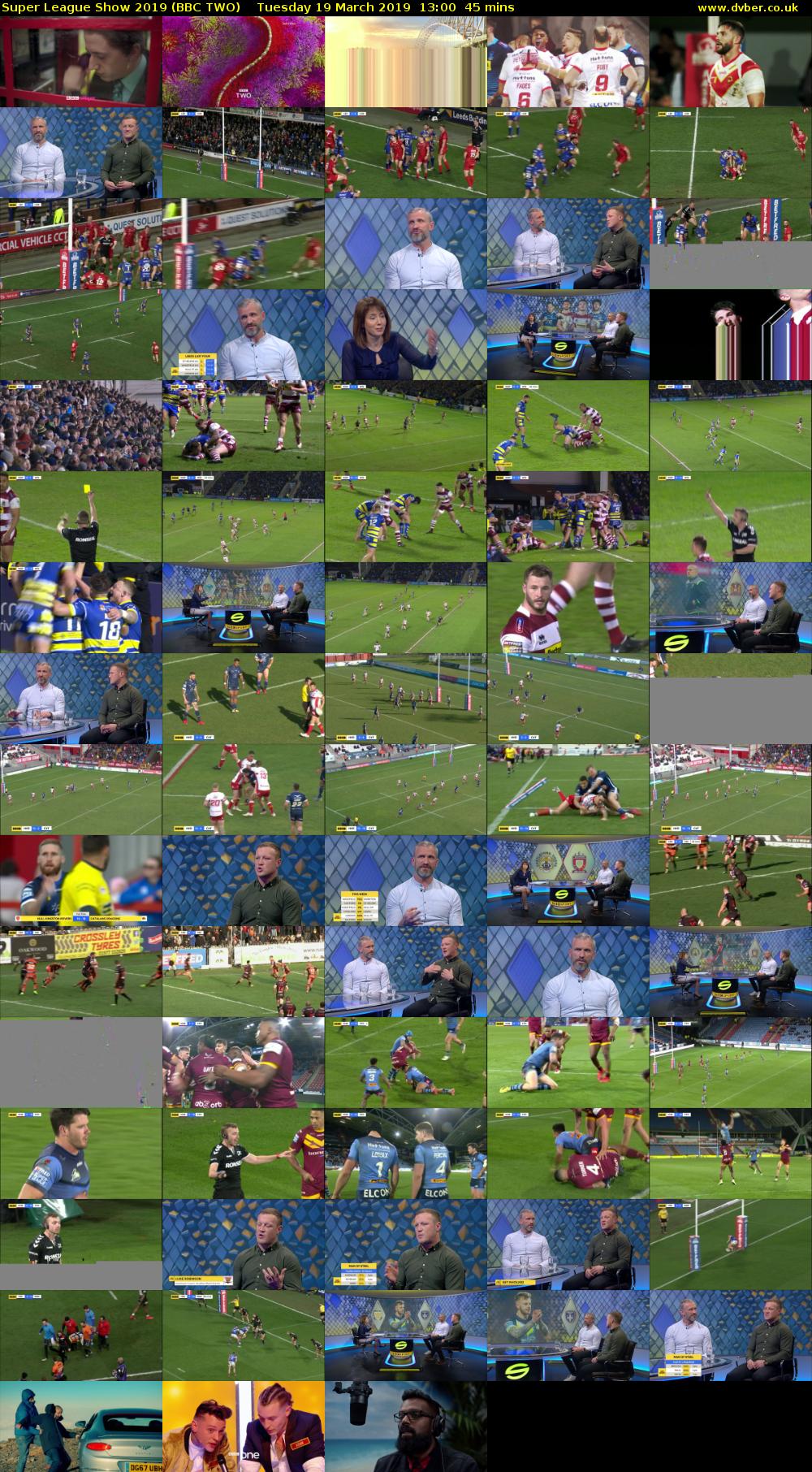 Super League Show 2019 (BBC TWO) Tuesday 19 March 2019 13:00 - 13:45