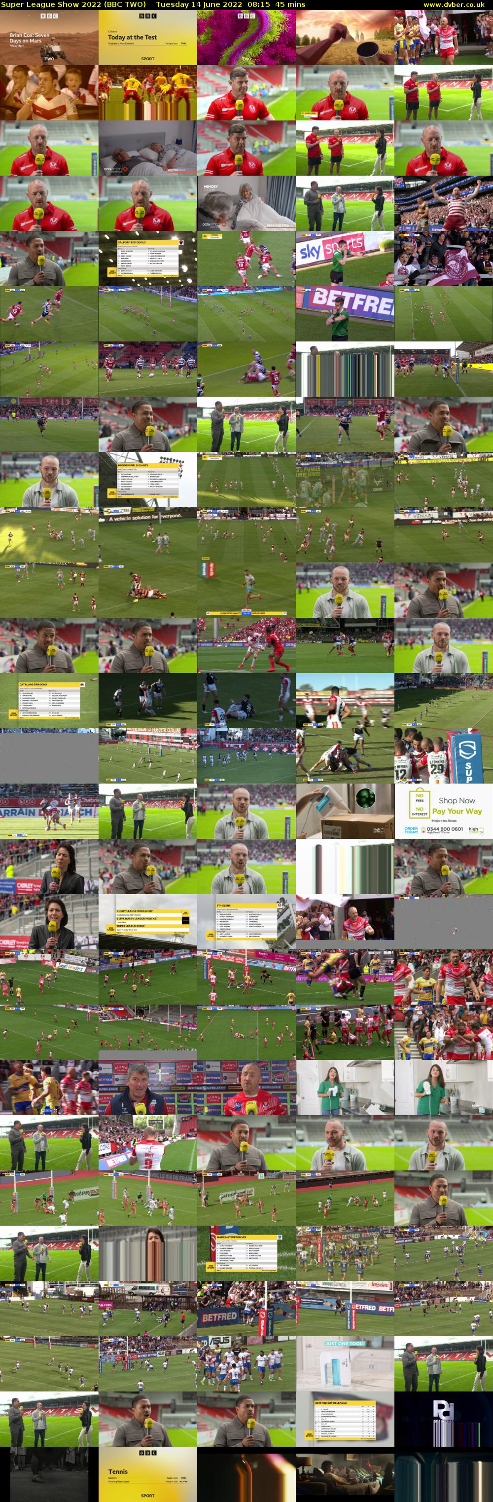 Super League Show 2022 (BBC TWO) Tuesday 14 June 2022 08:15 - 09:00