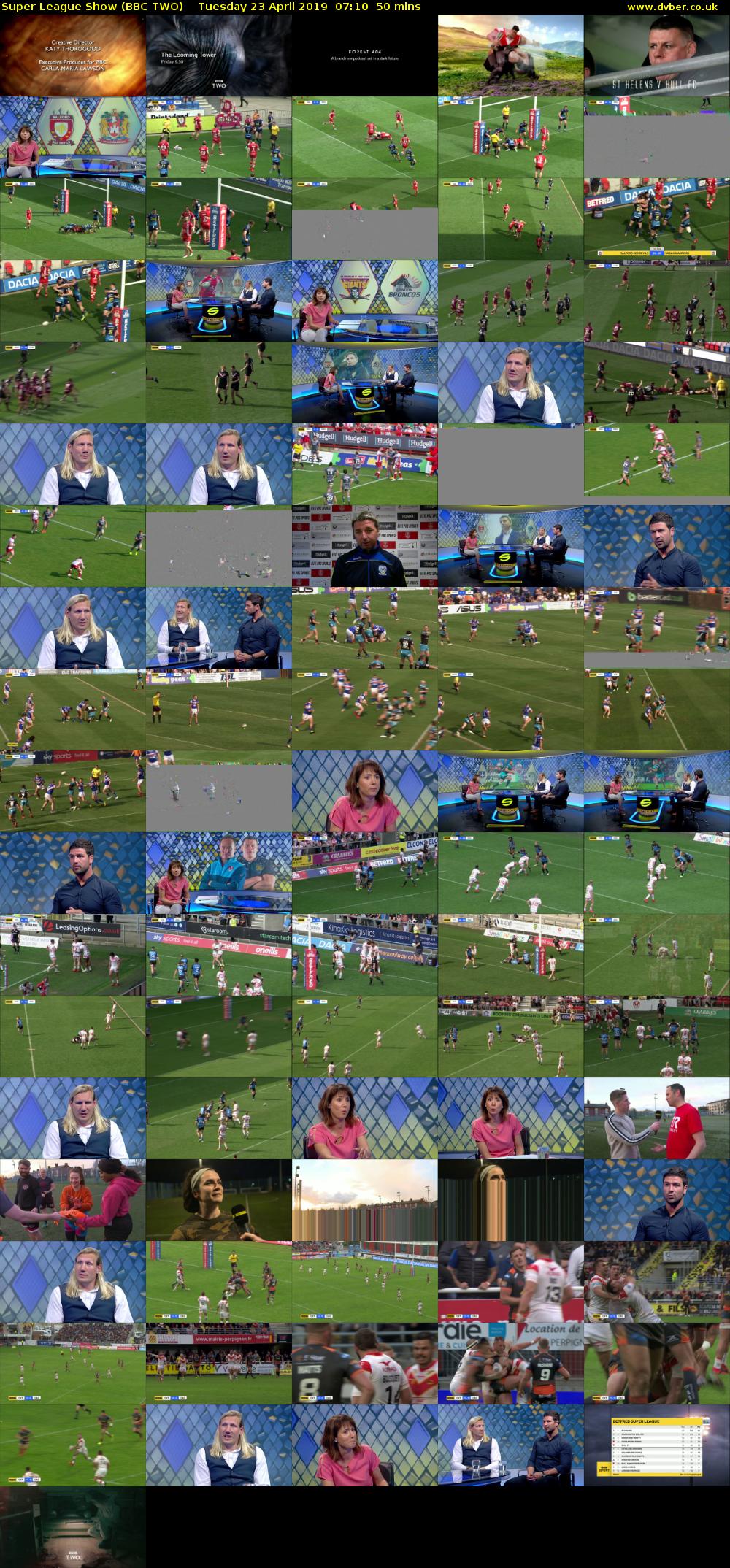 Super League Show (BBC TWO) Tuesday 23 April 2019 07:10 - 08:00