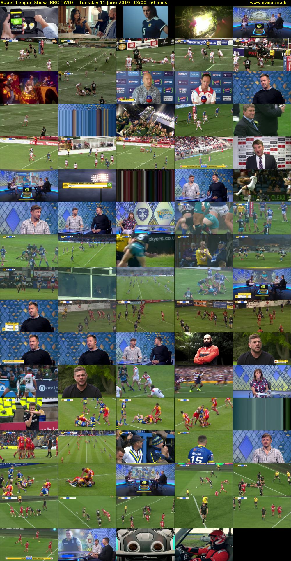 Super League Show (BBC TWO) Tuesday 11 June 2019 13:00 - 13:50
