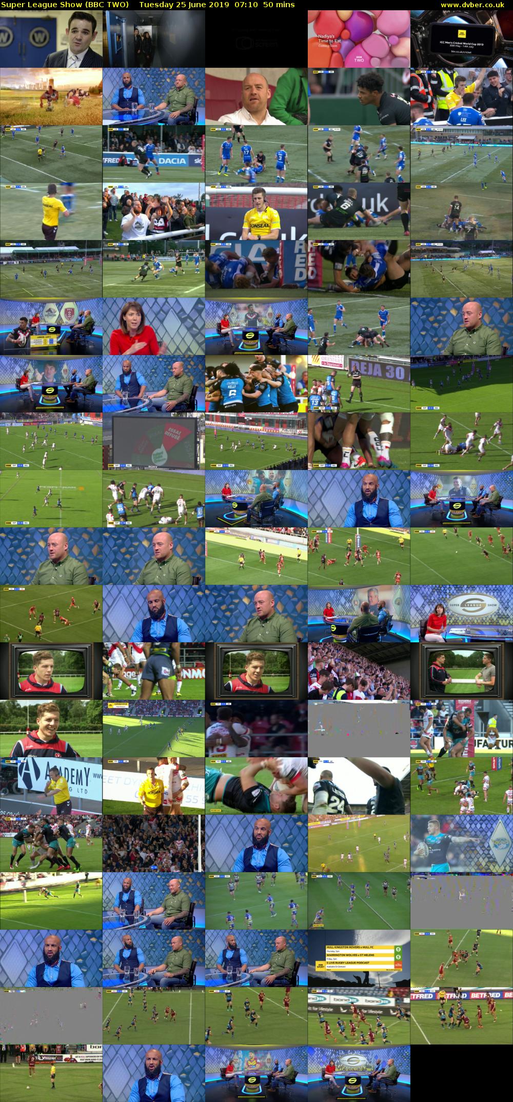 Super League Show (BBC TWO) Tuesday 25 June 2019 07:10 - 08:00
