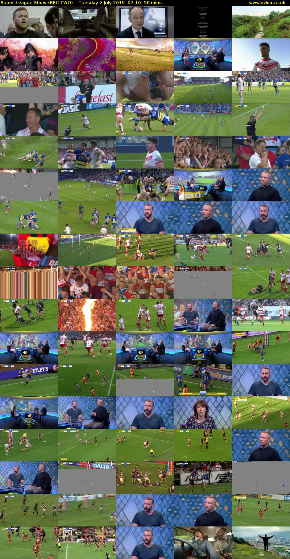 Super League Show (BBC TWO) Tuesday 2 July 2019 07:10 - 08:00