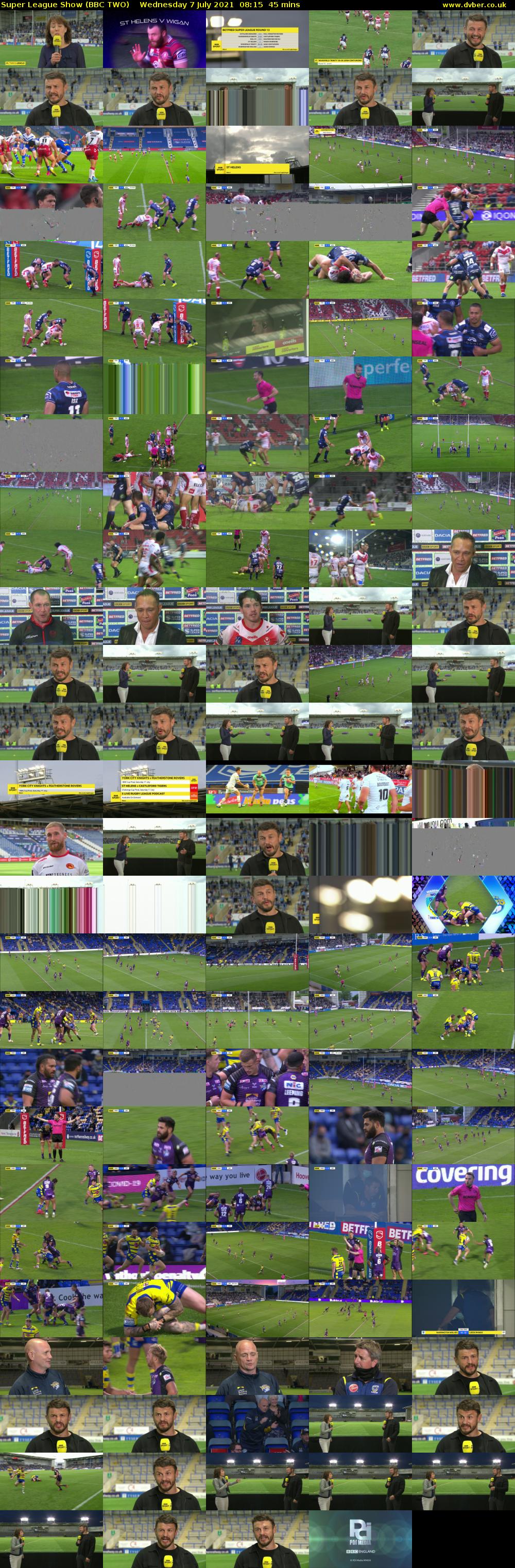 Super League Show (BBC TWO) Wednesday 7 July 2021 08:15 - 09:00