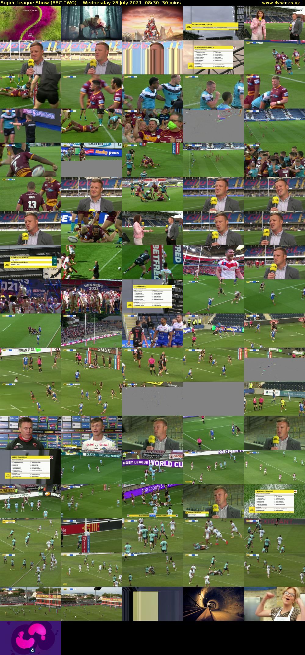 Super League Show (BBC TWO) Wednesday 28 July 2021 08:30 - 09:00