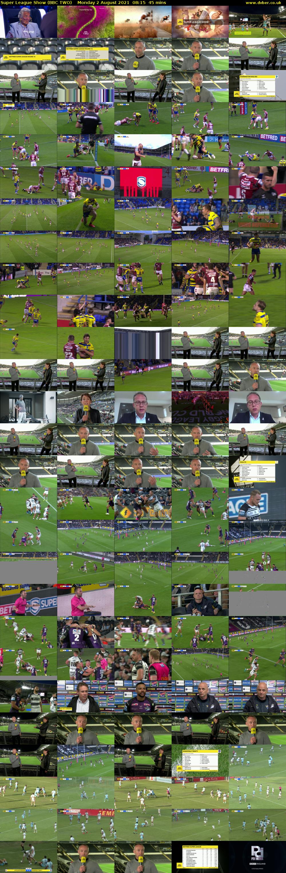Super League Show (BBC TWO) Monday 2 August 2021 08:15 - 09:00