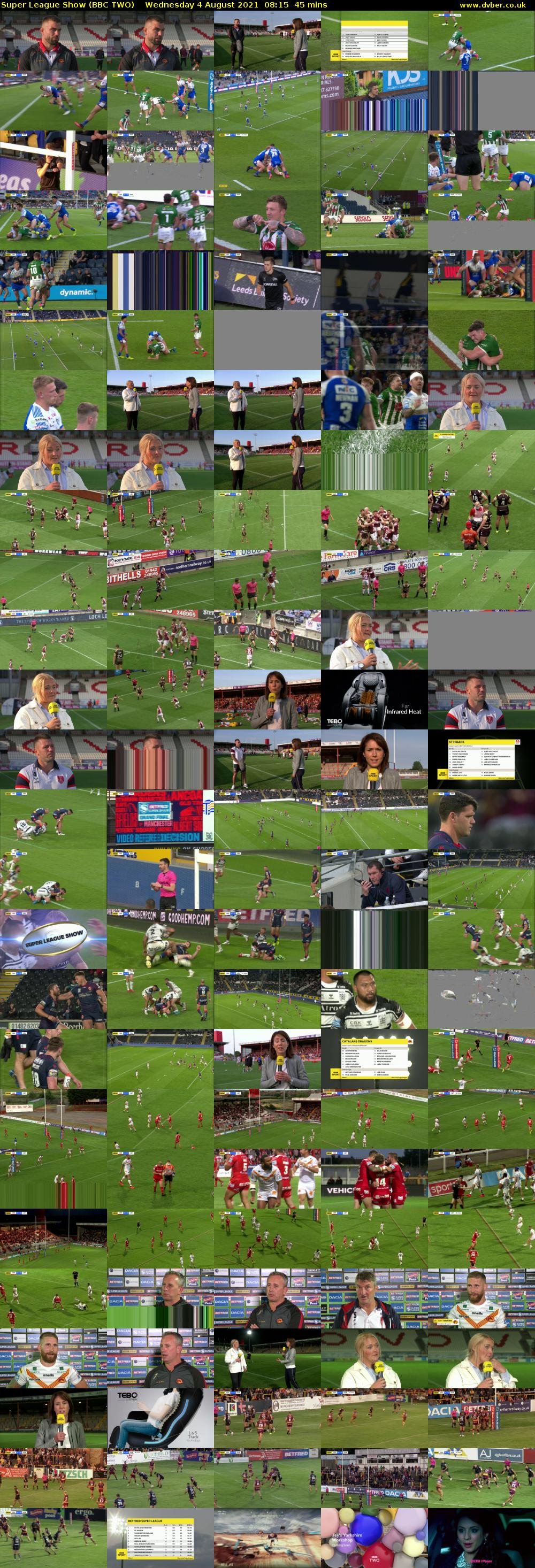 Super League Show (BBC TWO) Wednesday 4 August 2021 08:15 - 09:00