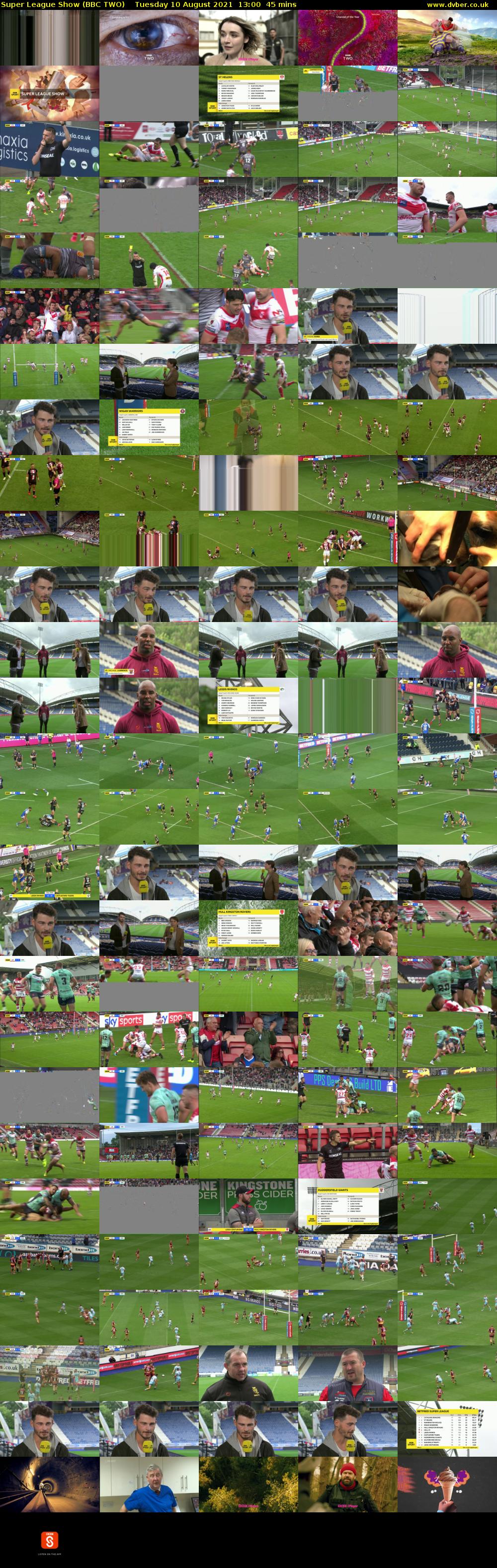 Super League Show (BBC TWO) Tuesday 10 August 2021 13:00 - 13:45