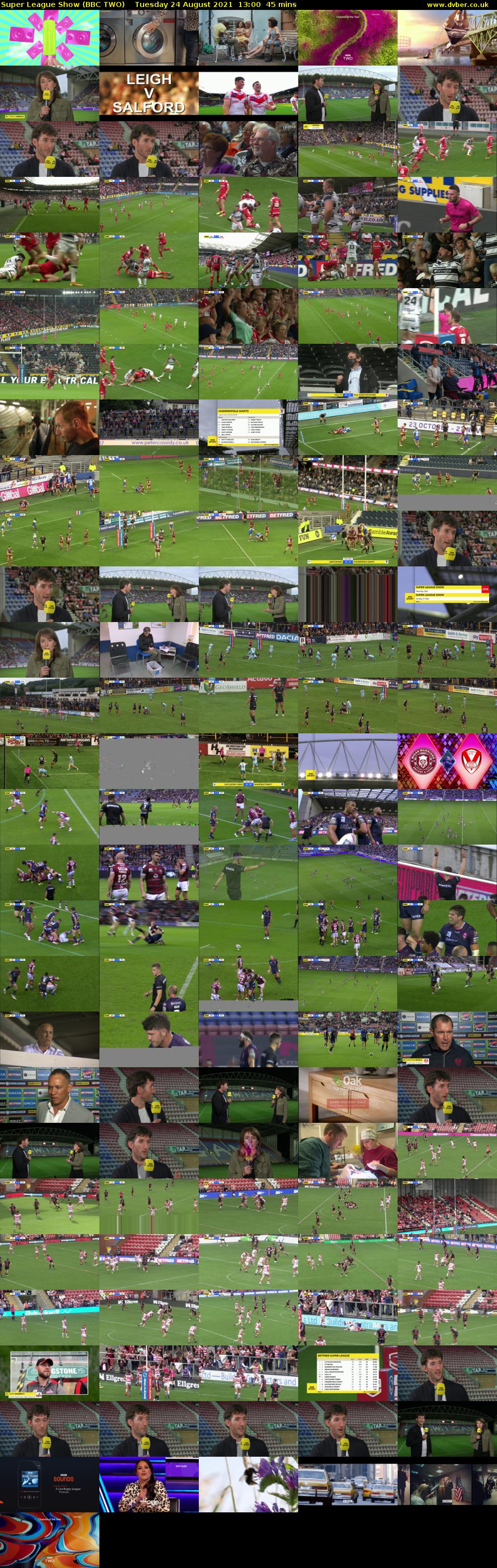 Super League Show (BBC TWO) Tuesday 24 August 2021 13:00 - 13:45