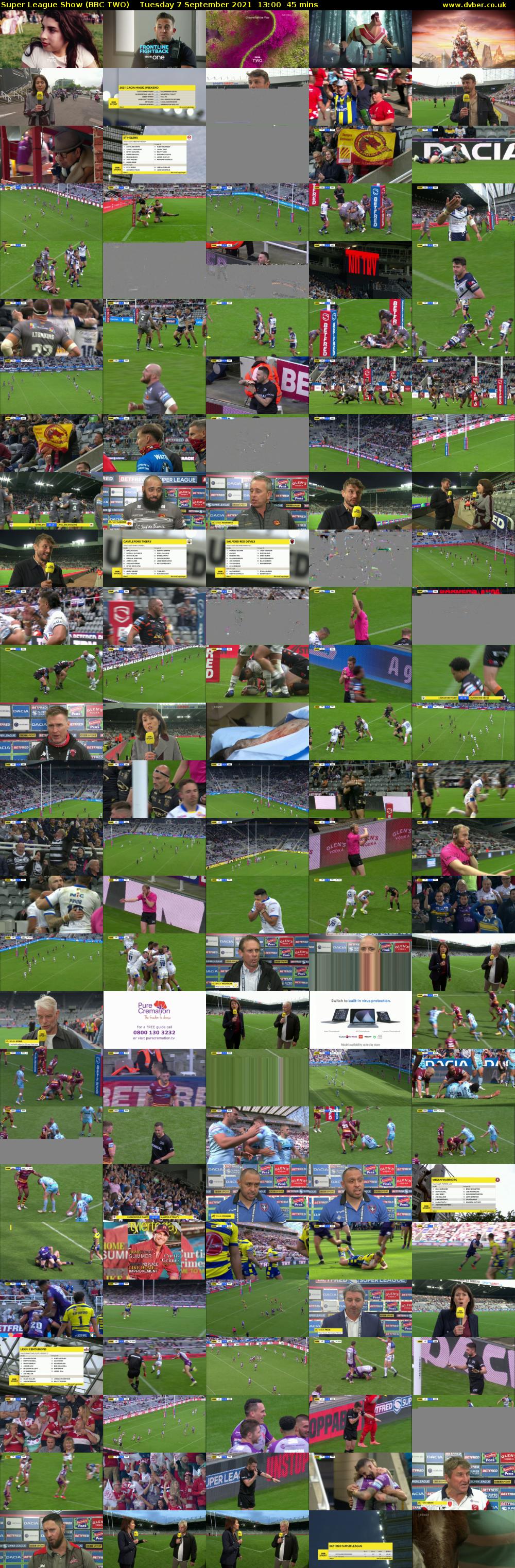 Super League Show (BBC TWO) Tuesday 7 September 2021 13:00 - 13:45