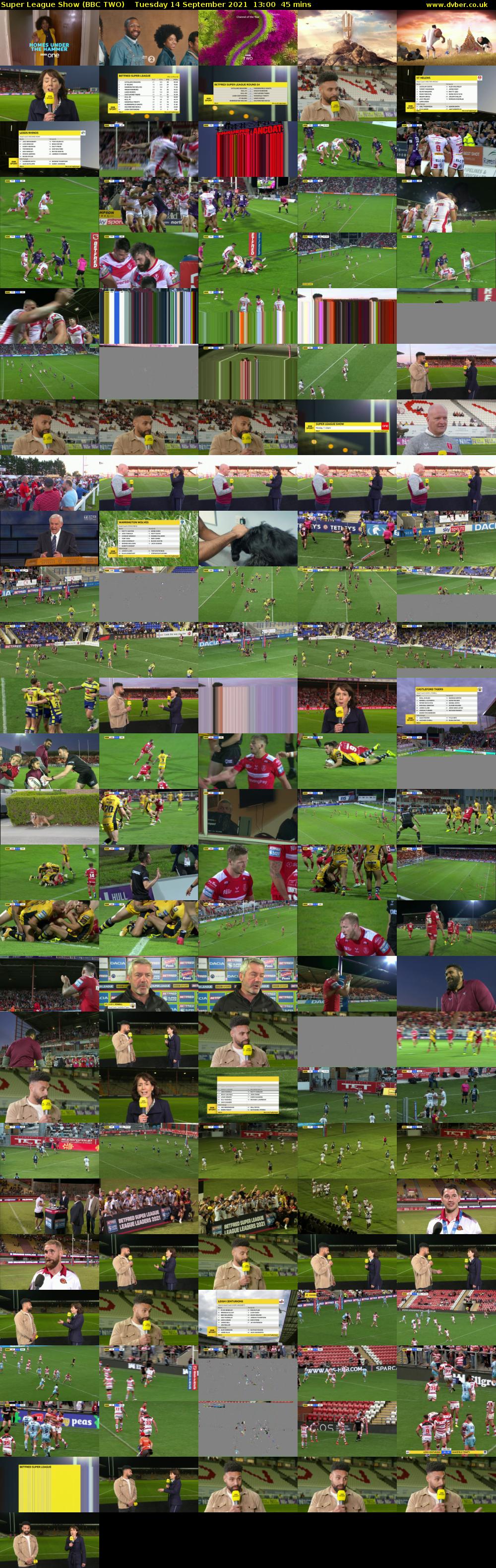 Super League Show (BBC TWO) Tuesday 14 September 2021 13:00 - 13:45