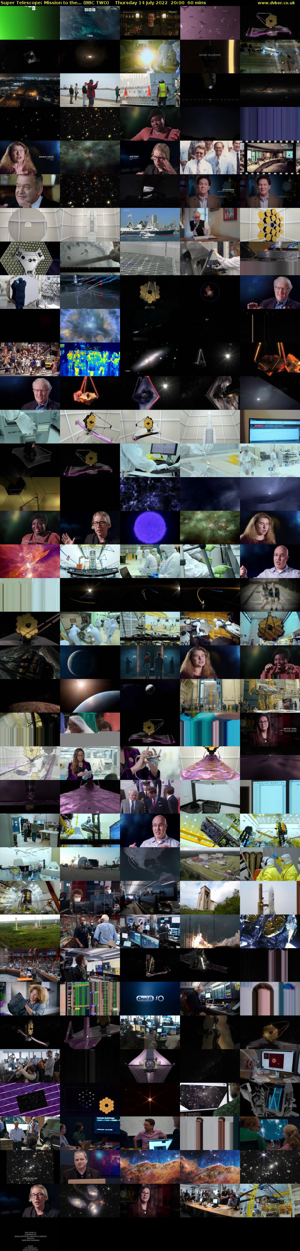 Super Telescope: Mission to the... (BBC TWO) Thursday 14 July 2022 20:00 - 21:00