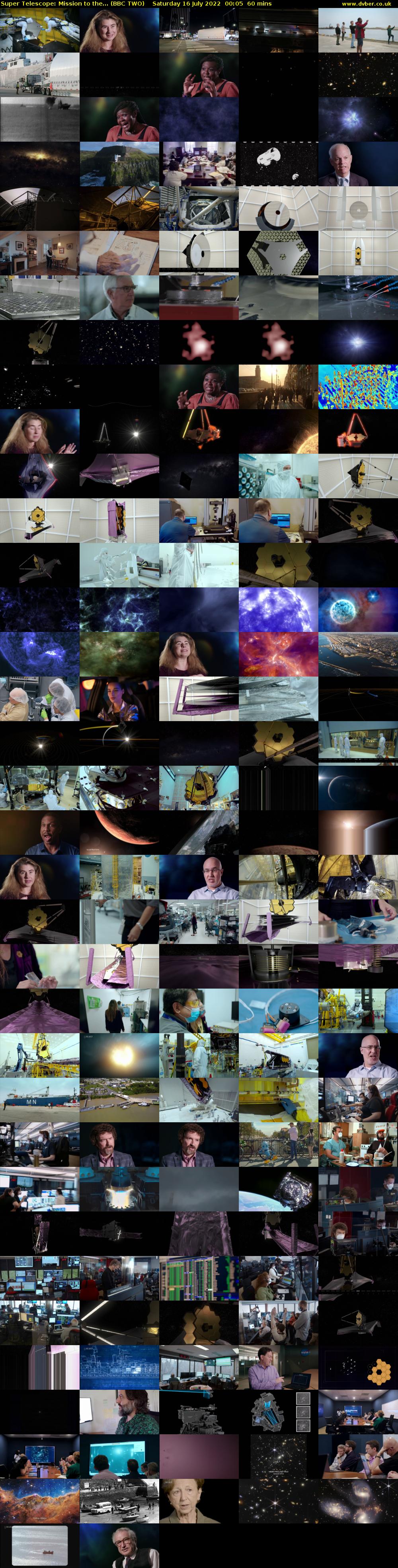 Super Telescope: Mission to the... (BBC TWO) Saturday 16 July 2022 00:05 - 01:05