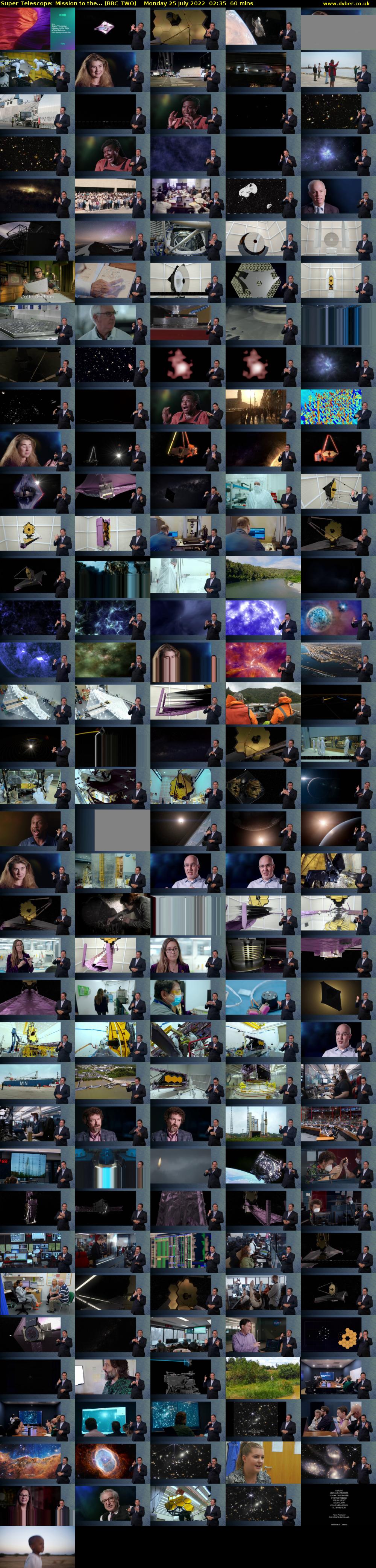 Super Telescope: Mission to the... (BBC TWO) Monday 25 July 2022 02:35 - 03:35