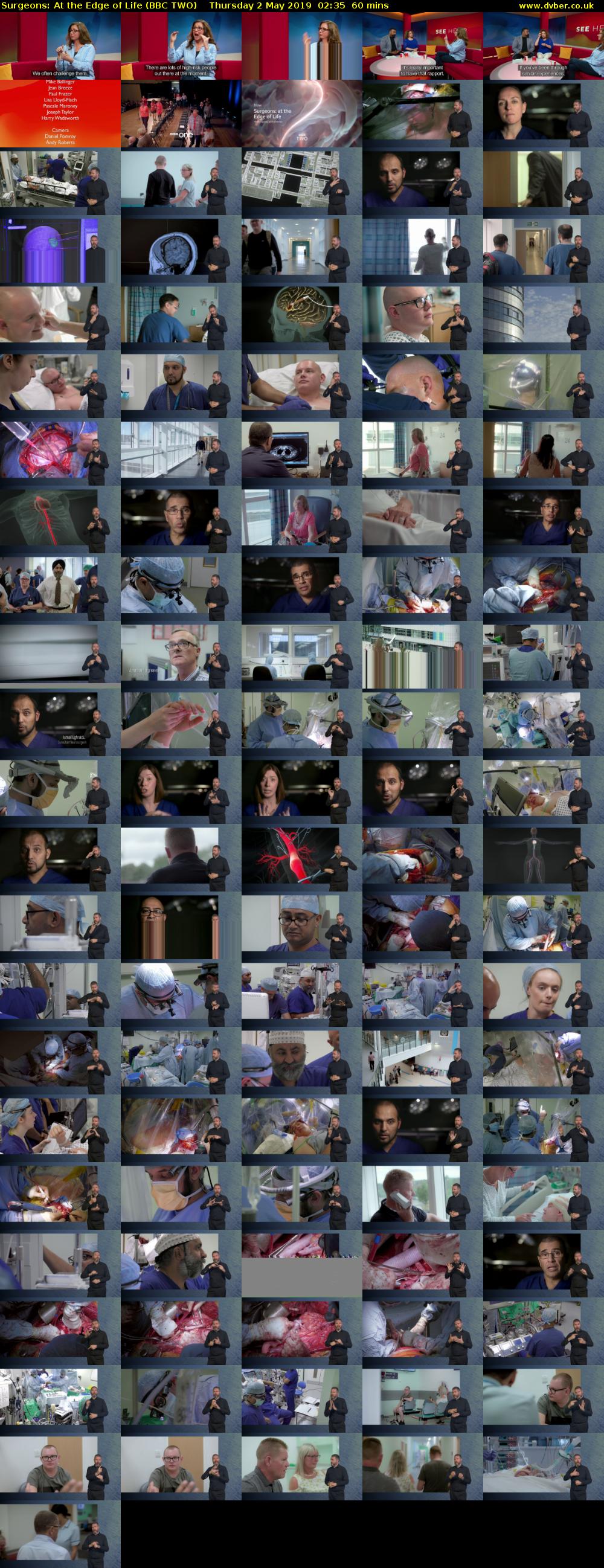 Surgeons: At the Edge of Life (BBC TWO) Thursday 2 May 2019 02:35 - 03:35