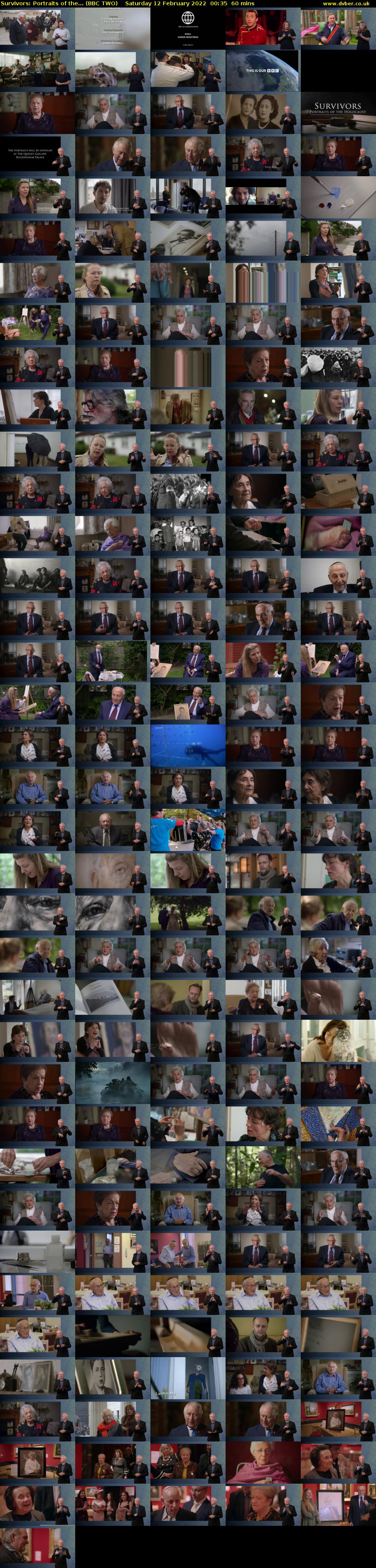 Survivors: Portraits of the... (BBC TWO) Saturday 12 February 2022 00:35 - 01:35