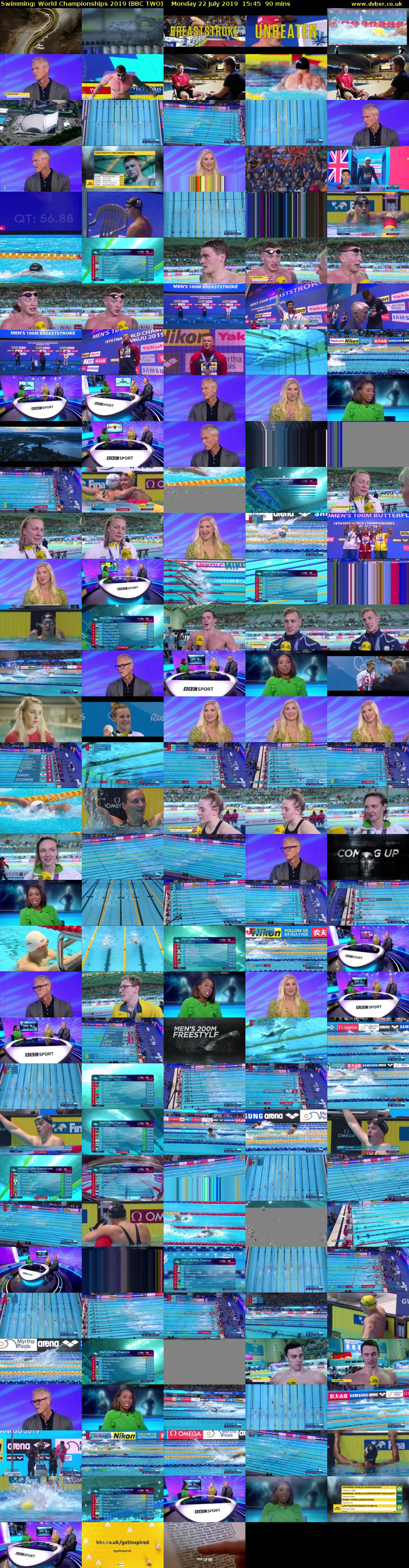 Swimming: World Championships 2019 (BBC TWO) Monday 22 July 2019 15:45 - 17:15