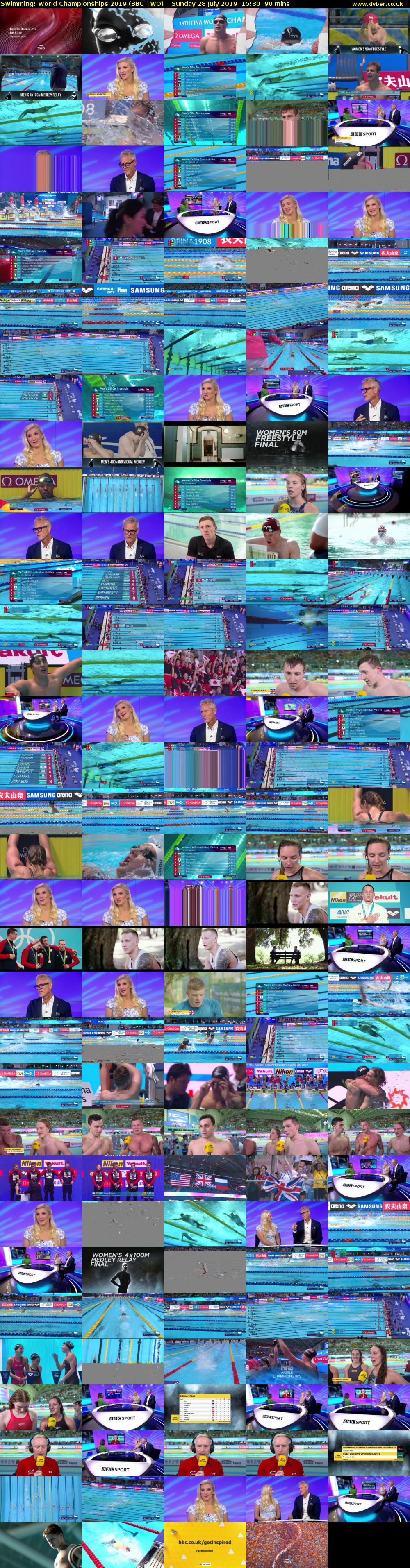 Swimming: World Championships 2019 (BBC TWO) Sunday 28 July 2019 15:30 - 17:00
