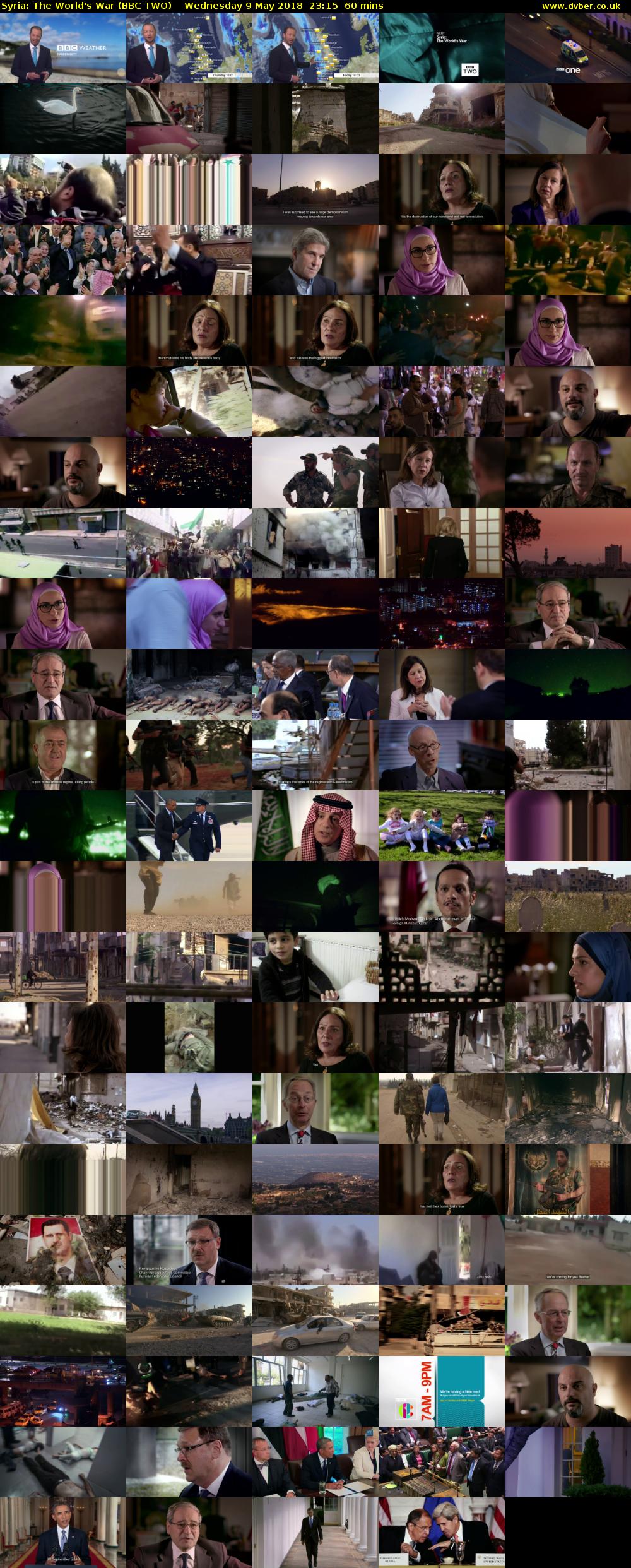 Syria: The World's War (BBC TWO) Wednesday 9 May 2018 23:15 - 00:15