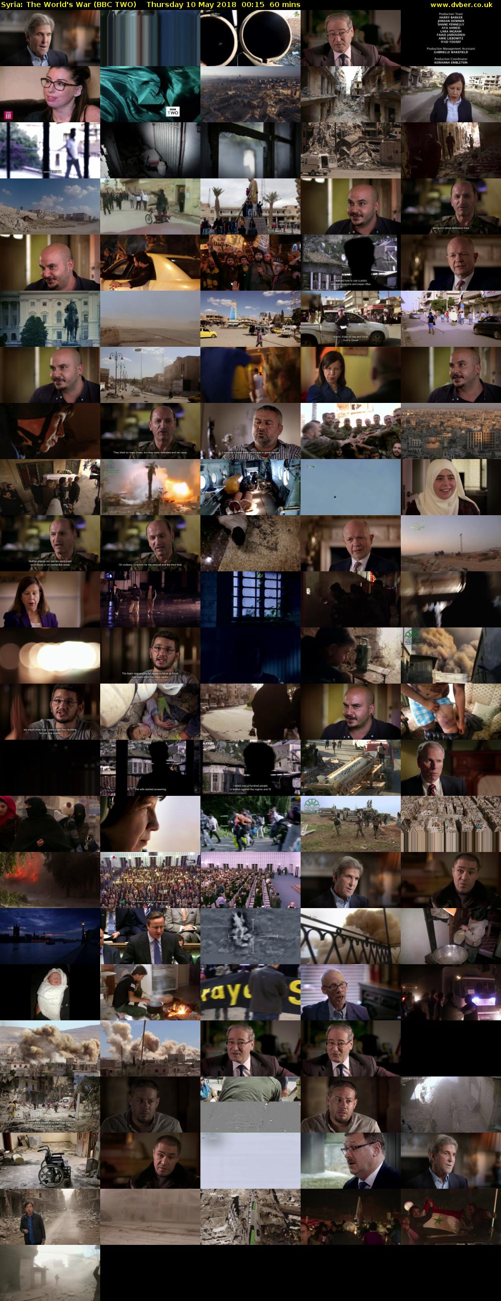 Syria: The World's War (BBC TWO) Thursday 10 May 2018 00:15 - 01:15