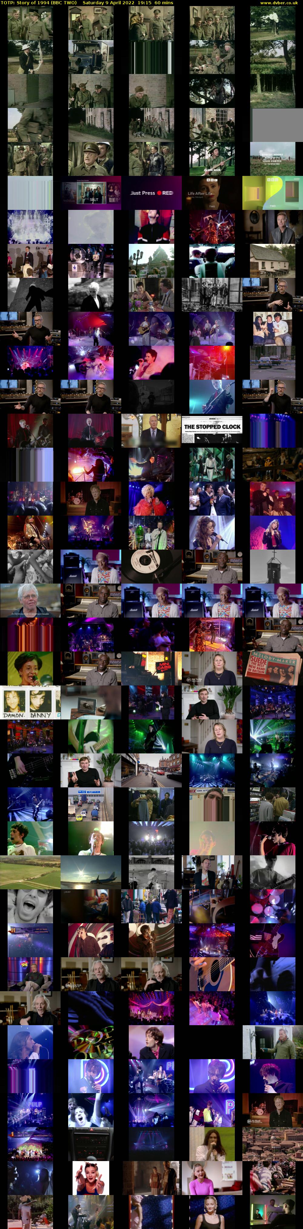 TOTP: Story of 1994 (BBC TWO) Saturday 9 April 2022 19:15 - 20:15