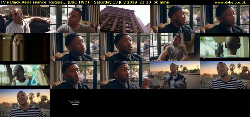 TVs Black Renaissance: Reggie... (BBC TWO) Saturday 13 July 2019 21:10 - 22:10