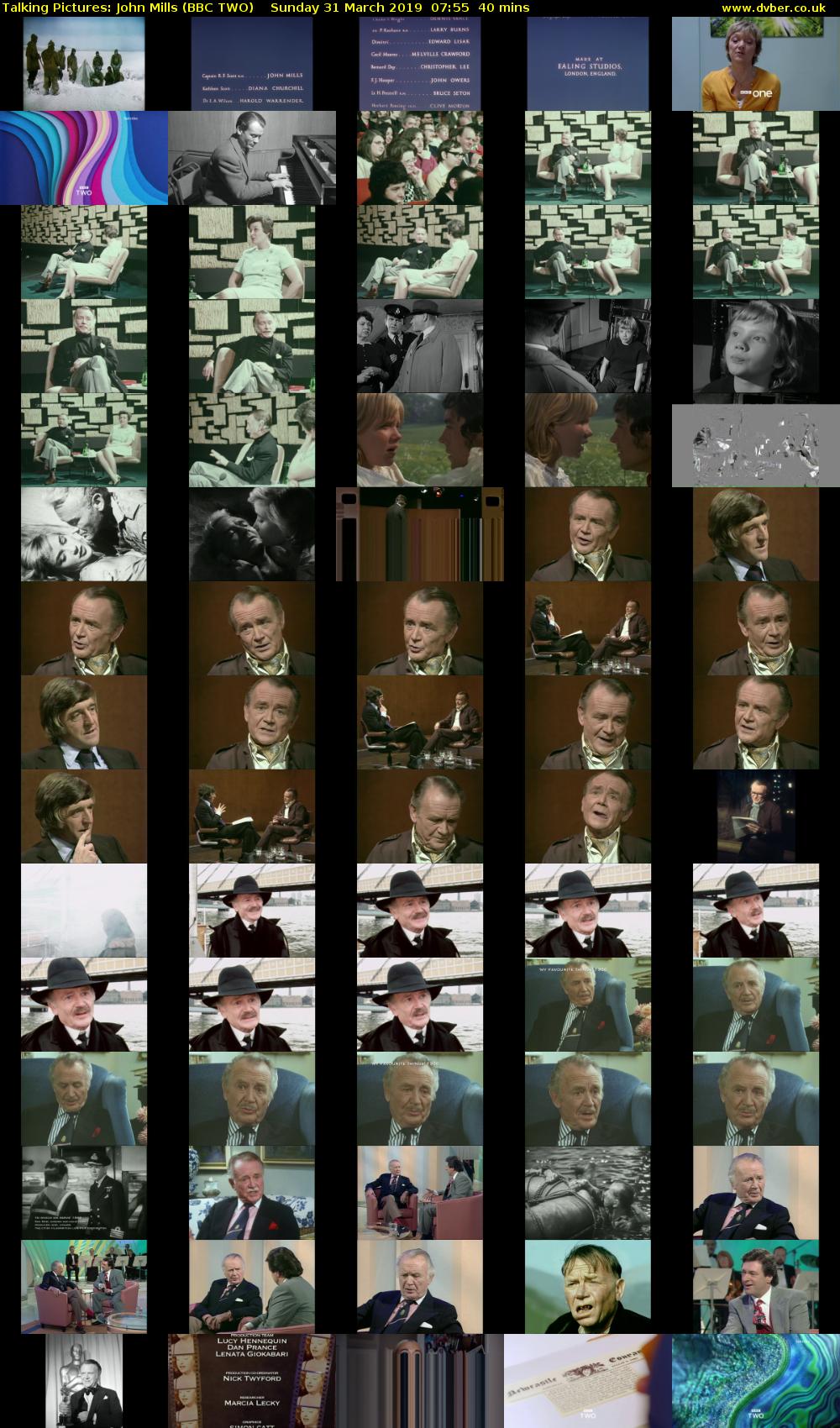 Talking Pictures: John Mills (BBC TWO) Sunday 31 March 2019 07:55 - 08:35