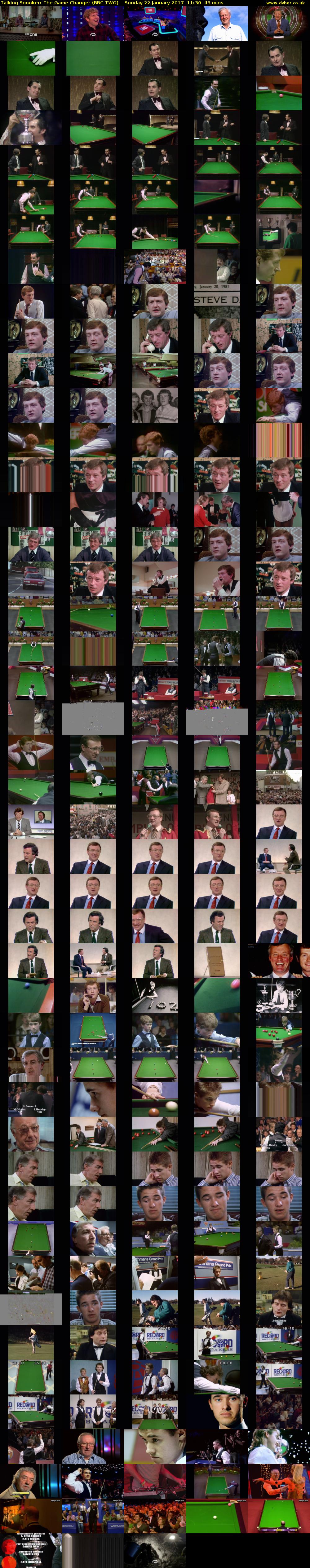 Talking Snooker: The Game Changer (BBC TWO) Sunday 22 January 2017 11:30 - 12:15