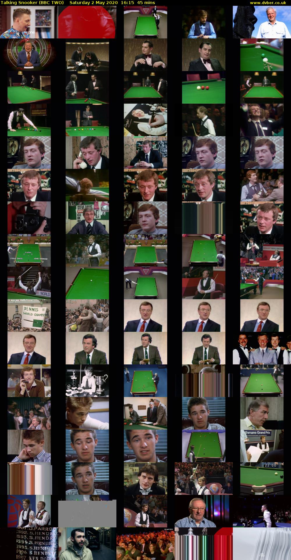 Talking Snooker (BBC TWO) Saturday 2 May 2020 16:15 - 17:00