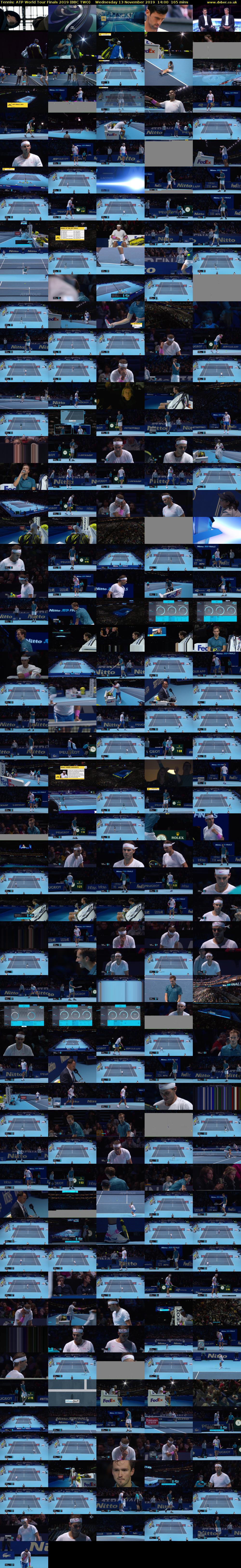 Tennis: ATP World Tour Finals 2019 (BBC TWO) Wednesday 13 November 2019 14:00 - 16:45