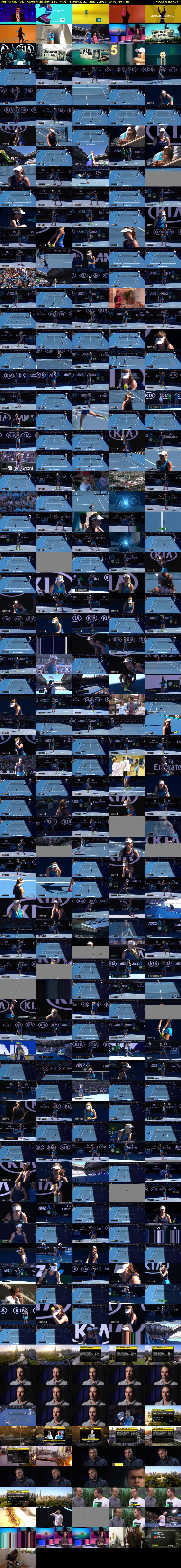 Tennis: Australian Open Highlights (BBC TWO) Saturday 21 January 2017 15:05 - 16:30