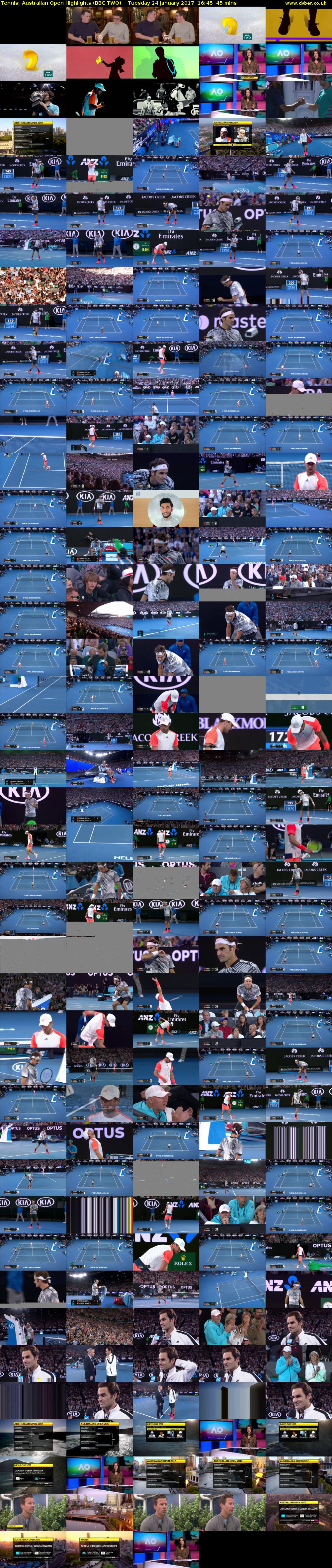 Tennis: Australian Open Highlights (BBC TWO) Tuesday 24 January 2017 16:45 - 17:30