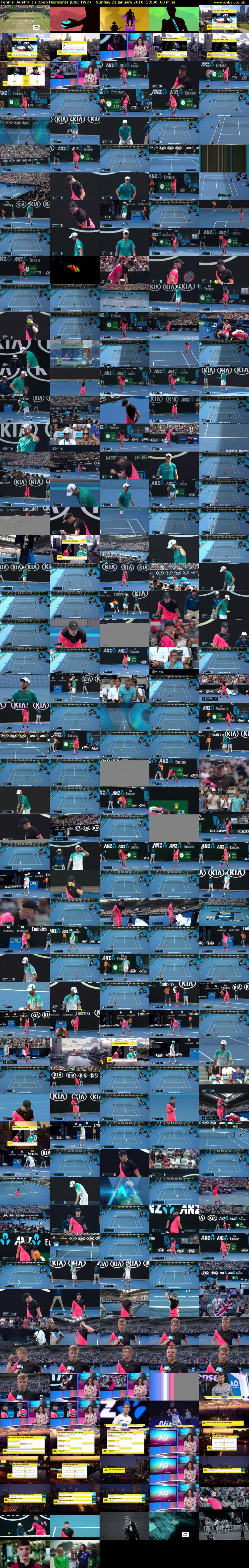 Tennis: Australian Open Highlights (BBC TWO) Sunday 21 January 2018 18:00 - 19:00