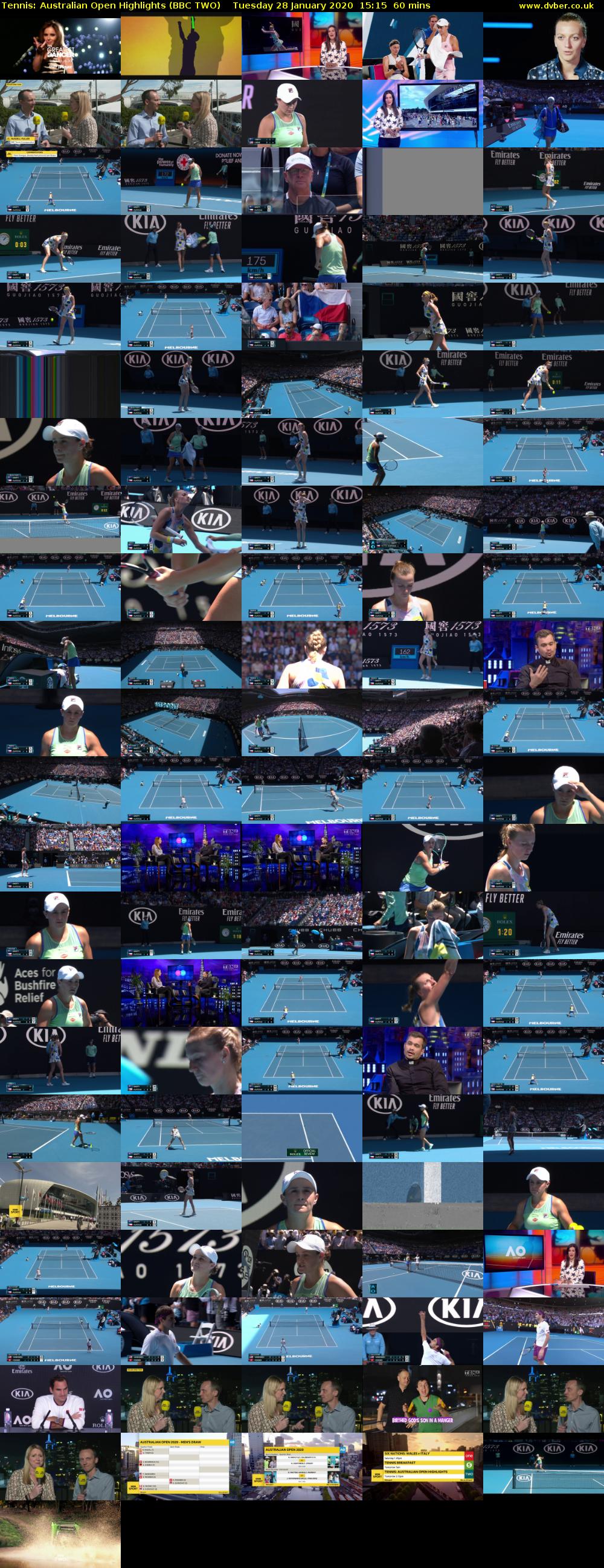 Tennis: Australian Open Highlights (BBC TWO) Tuesday 28 January 2020 15:15 - 16:15