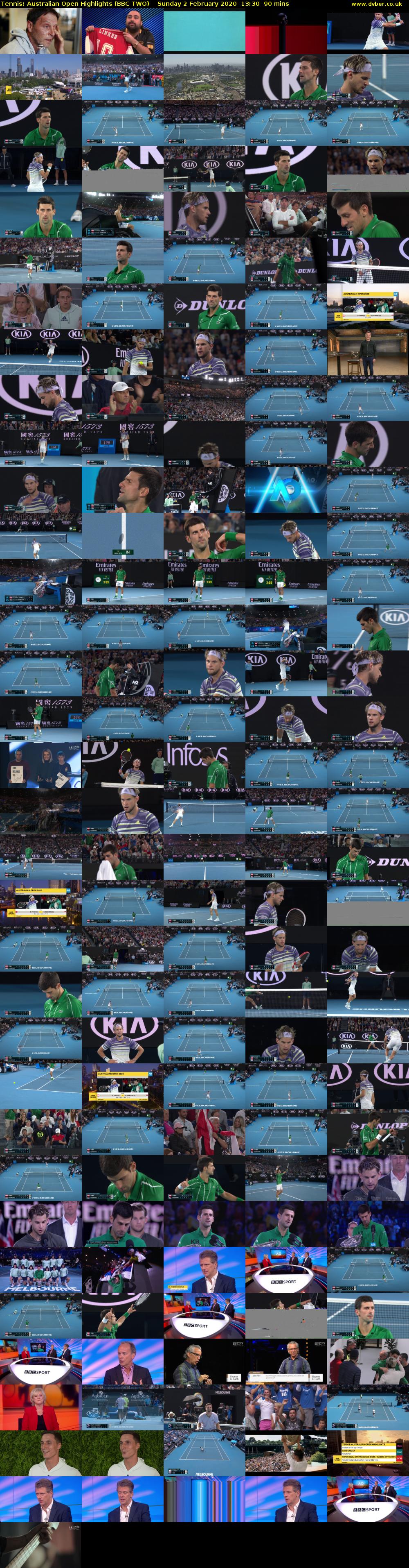 Tennis: Australian Open Highlights (BBC TWO) Sunday 2 February 2020 13:30 - 15:00