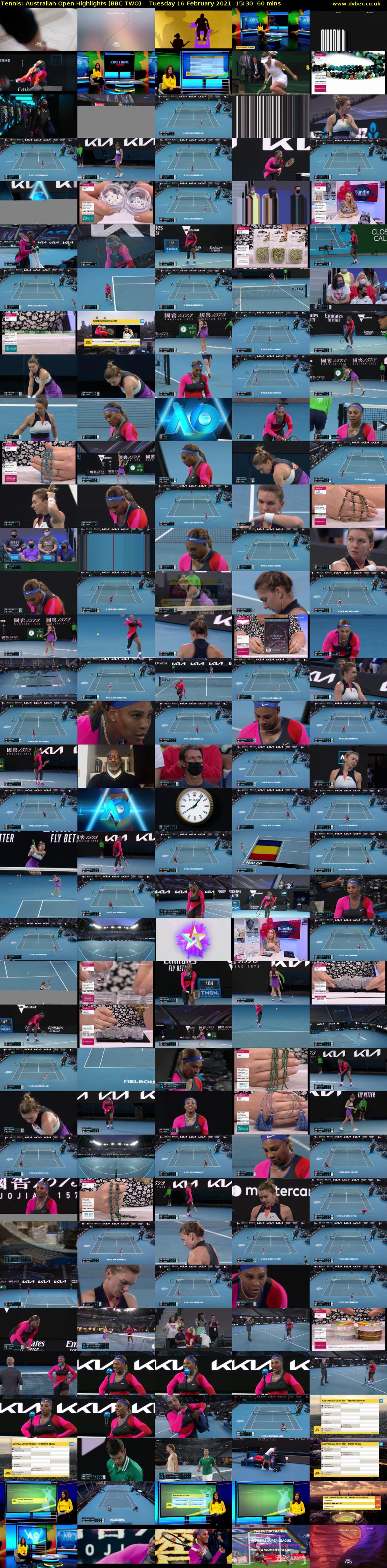 Tennis: Australian Open Highlights (BBC TWO) Tuesday 16 February 2021 15:30 - 16:30