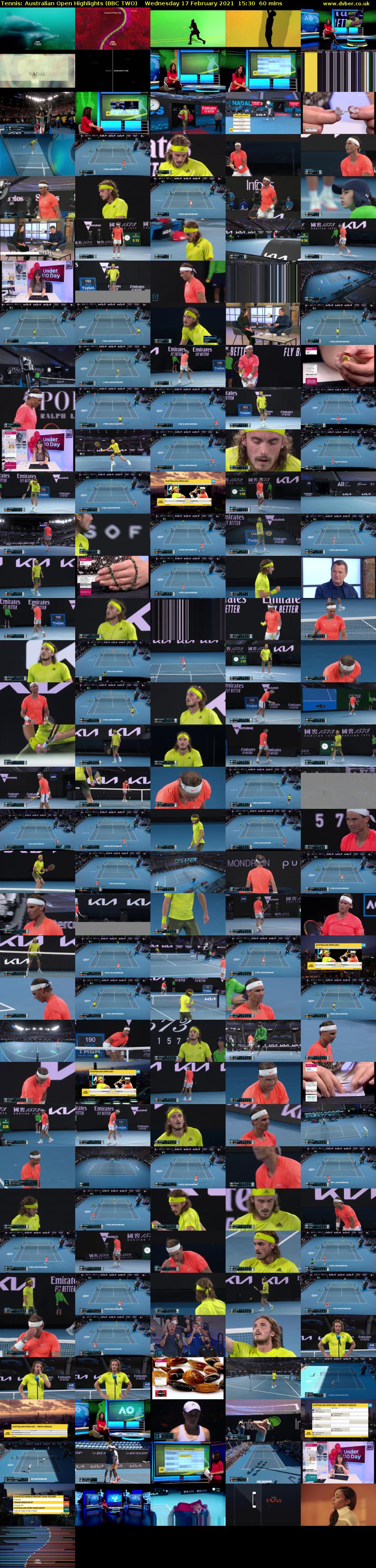 Tennis: Australian Open Highlights (BBC TWO) Wednesday 17 February 2021 15:30 - 16:30