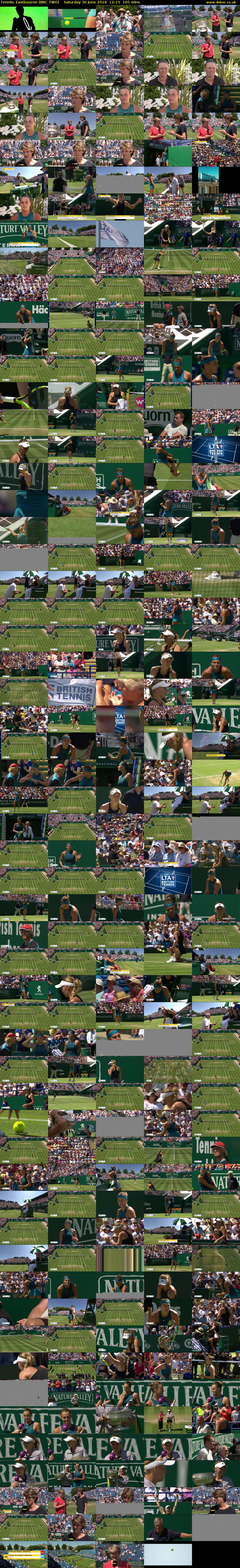Tennis: Eastbourne (BBC TWO) Saturday 30 June 2018 12:15 - 15:00