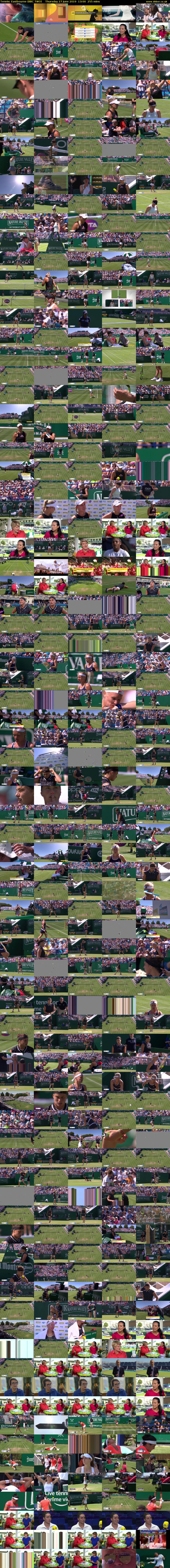 Tennis: Eastbourne (BBC TWO) Thursday 27 June 2019 13:00 - 17:15