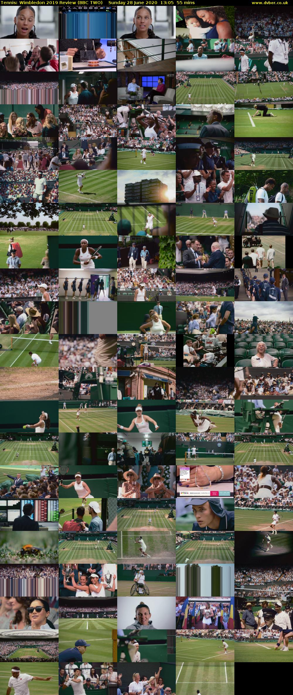 Tennis: Wimbledon 2019 Review (BBC TWO) Sunday 28 June 2020 13:05 - 14:00