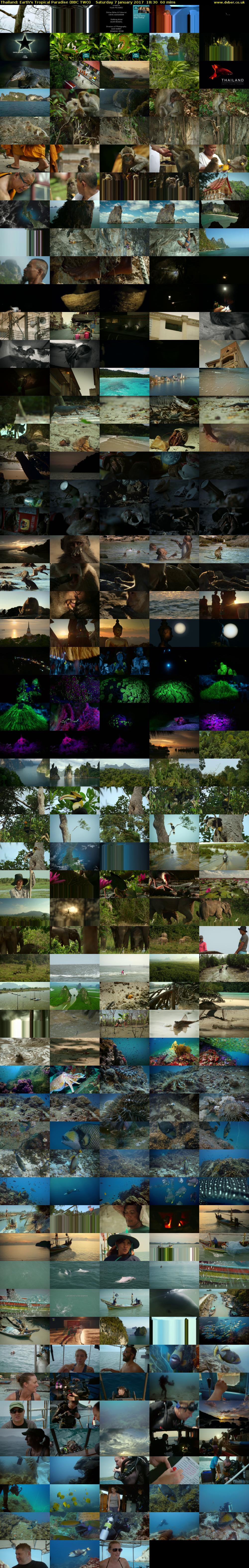 Thailand: Earth's Tropical Paradise (BBC TWO) Saturday 7 January 2017 18:30 - 19:30