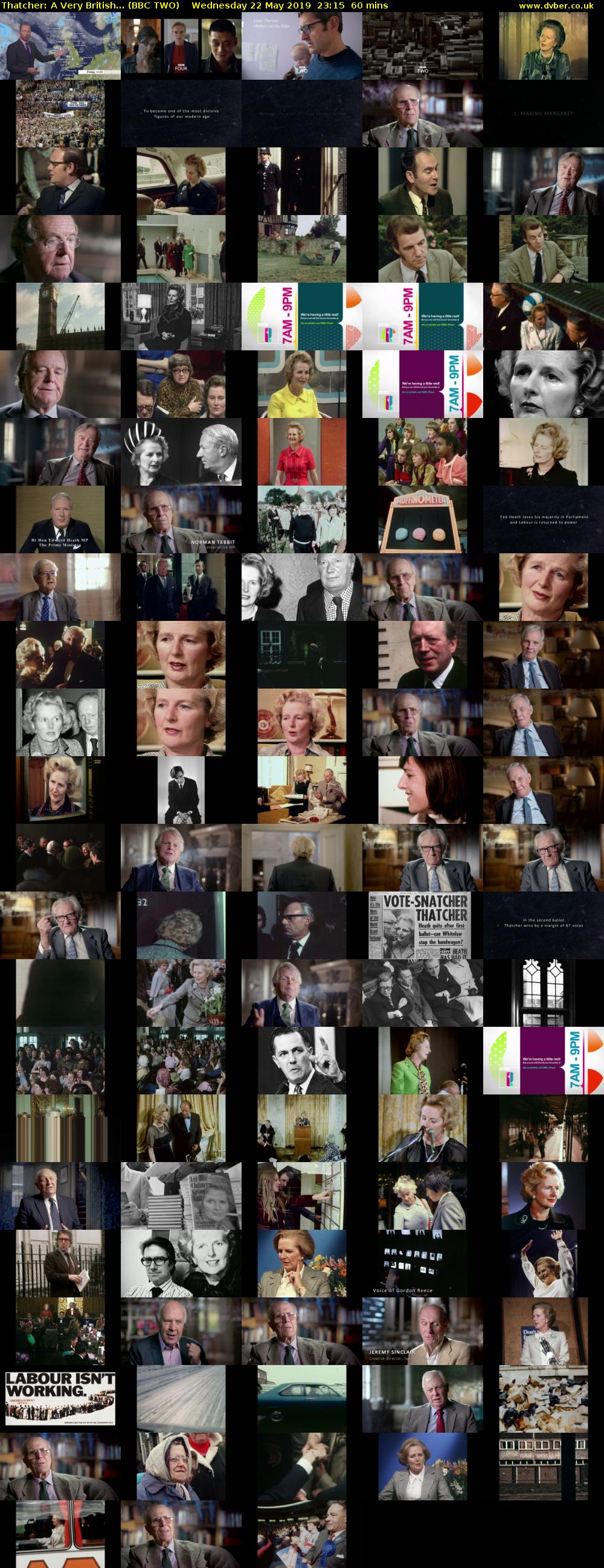 Thatcher: A Very British... (BBC TWO) Wednesday 22 May 2019 23:15 - 00:15