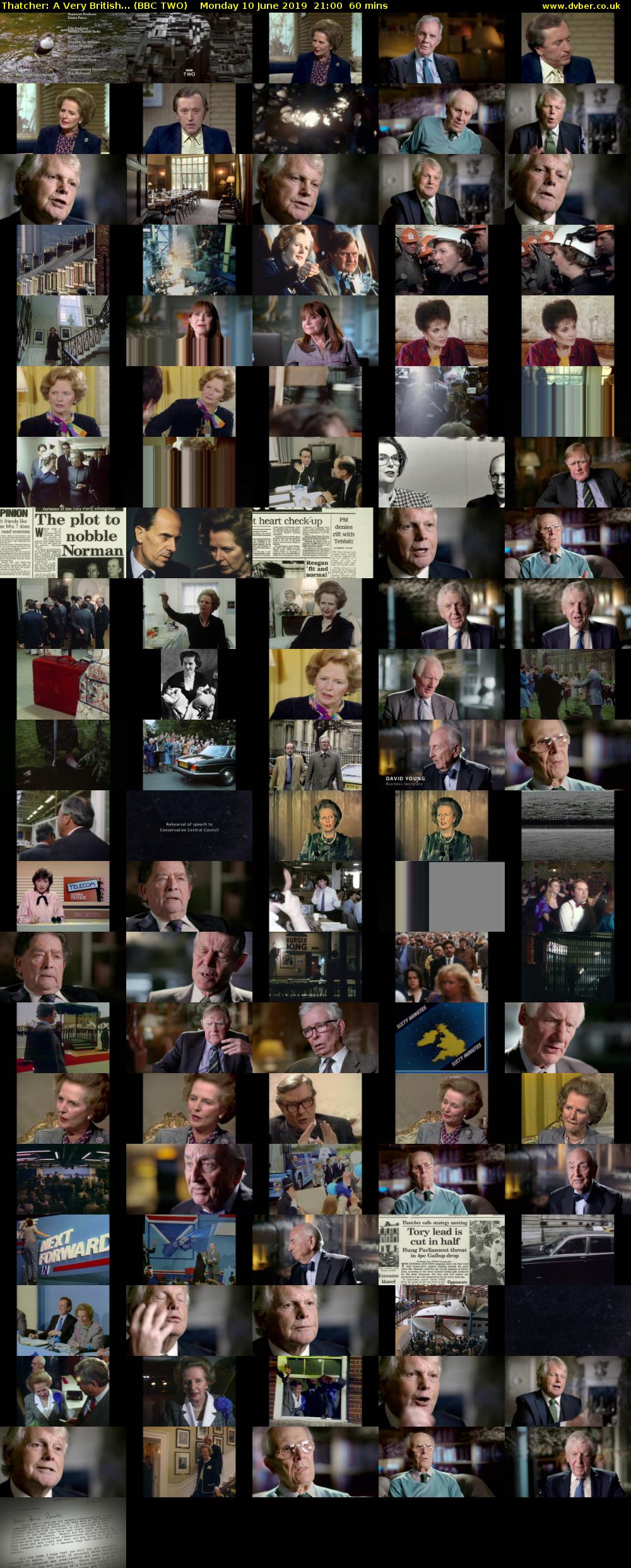 Thatcher: A Very British... (BBC TWO) Monday 10 June 2019 21:00 - 22:00