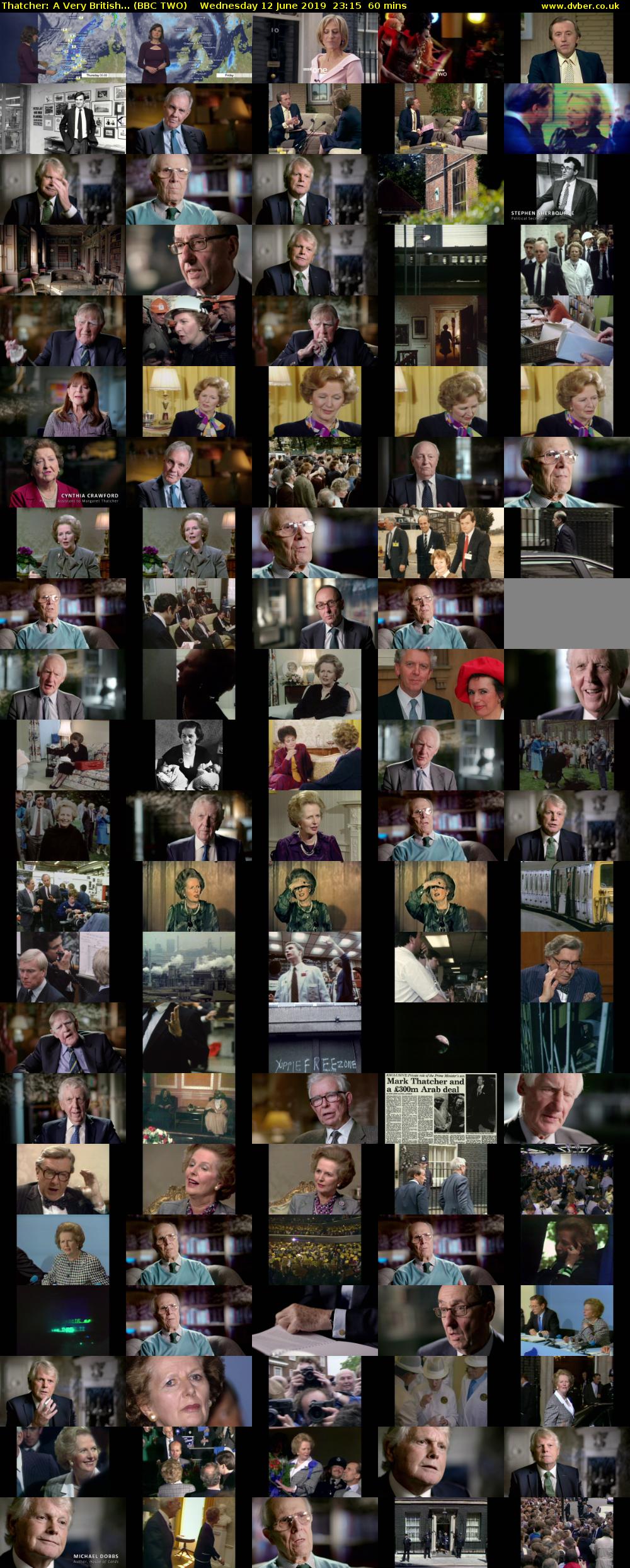 Thatcher: A Very British... (BBC TWO) Wednesday 12 June 2019 23:15 - 00:15