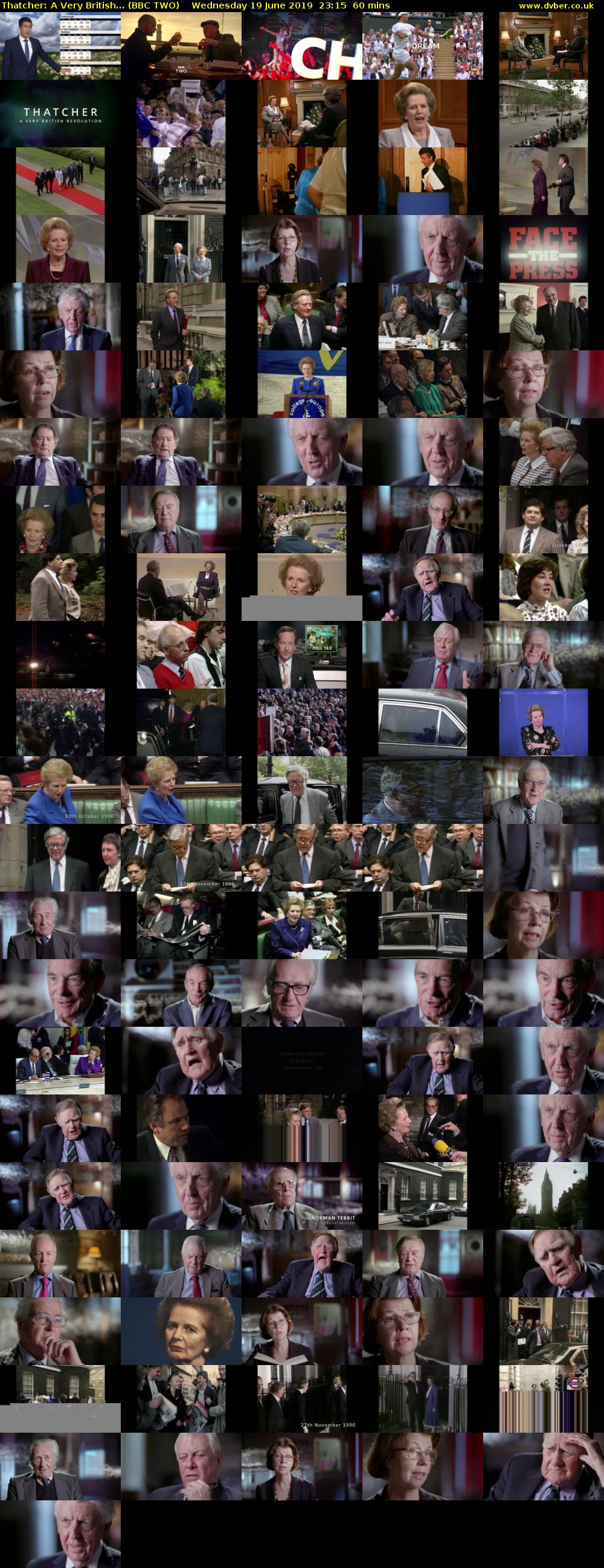 Thatcher: A Very British... (BBC TWO) Wednesday 19 June 2019 23:15 - 00:15