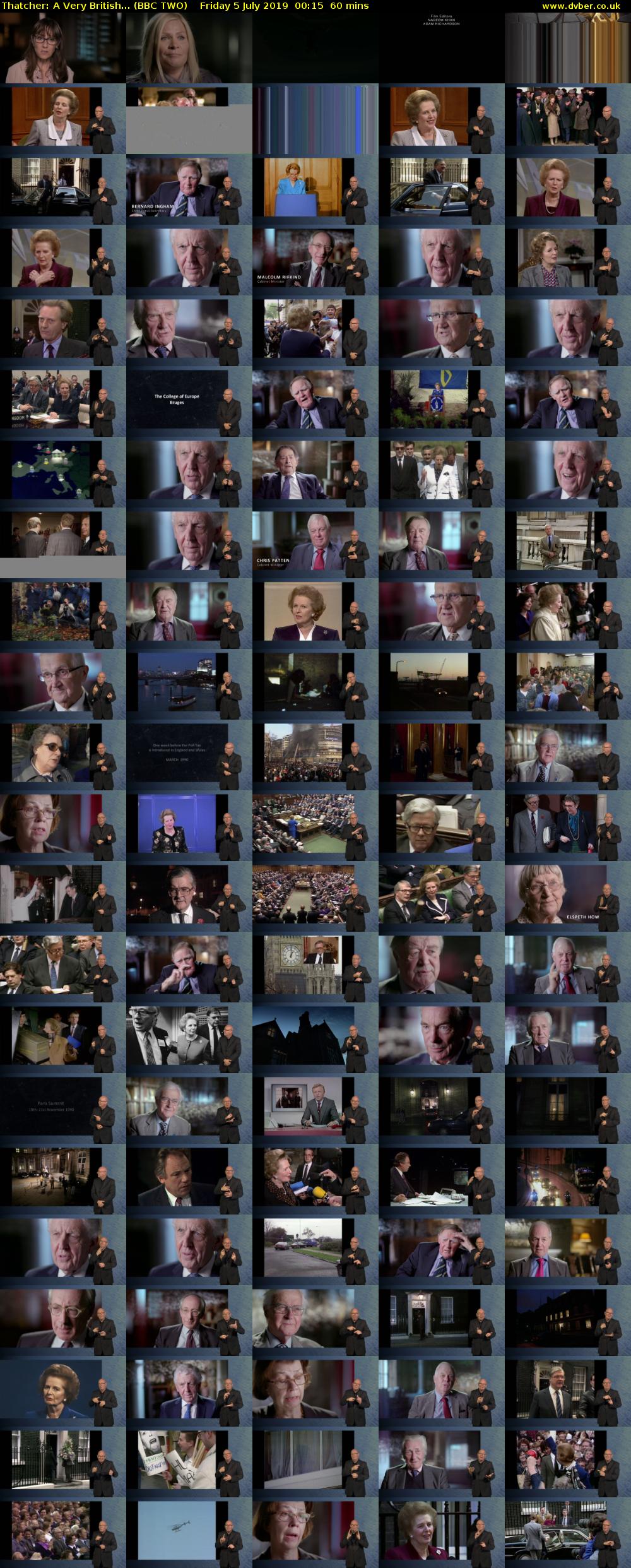 Thatcher: A Very British... (BBC TWO) Friday 5 July 2019 00:15 - 01:15