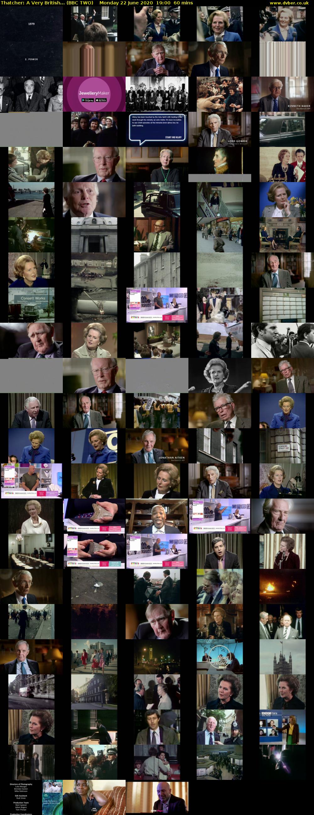 Thatcher: A Very British... (BBC TWO) Monday 22 June 2020 19:00 - 20:00
