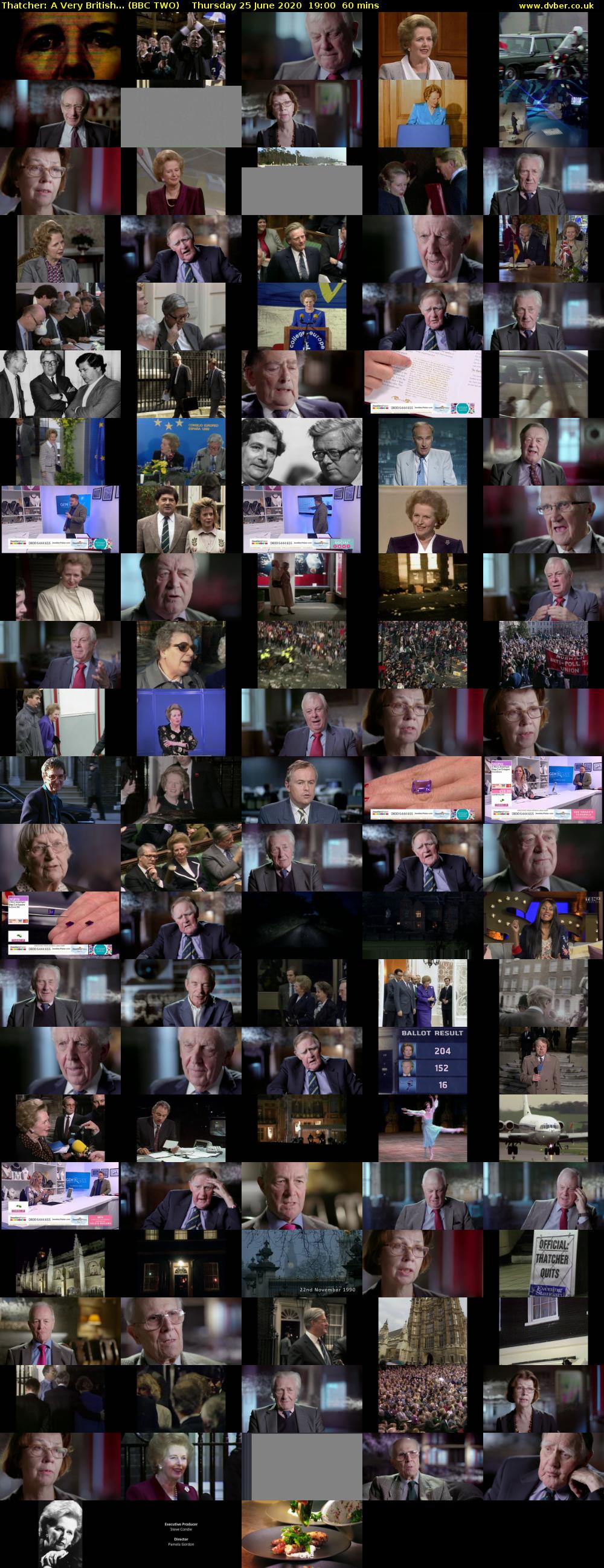 Thatcher: A Very British... (BBC TWO) Thursday 25 June 2020 19:00 - 20:00
