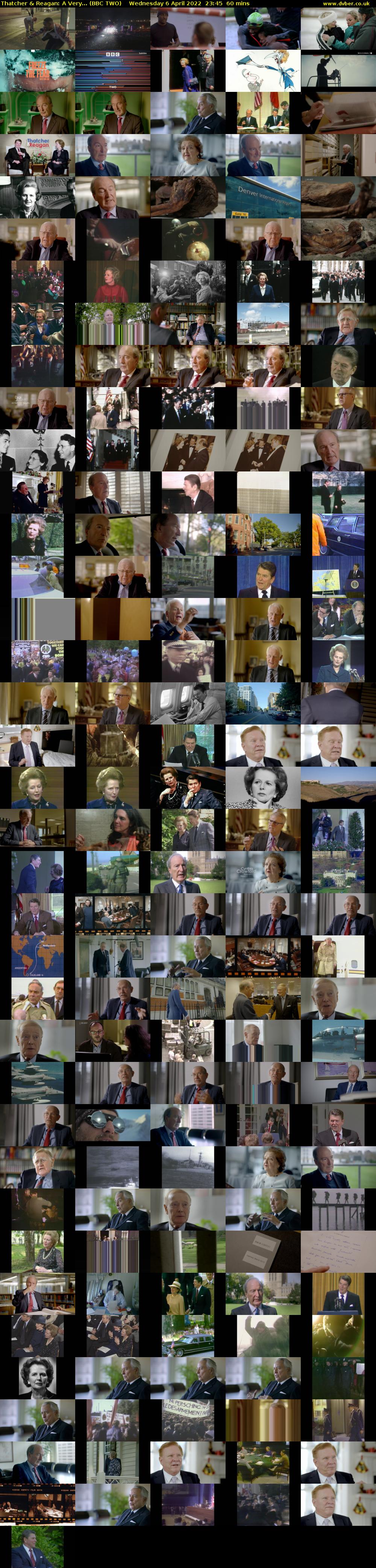 Thatcher & Reagan: A Very... (BBC TWO) Wednesday 6 April 2022 23:45 - 00:45